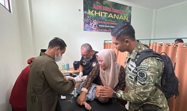 Sehat untuk Sesama, Baksos HUT ke-81 TNI di Makodim 0612/Tasikmalaya Layani Ratusan Warga